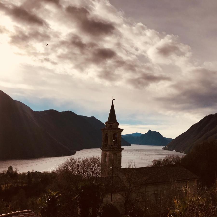 Casa Di Borgo Vista Lago Valsolda Buitenkant foto